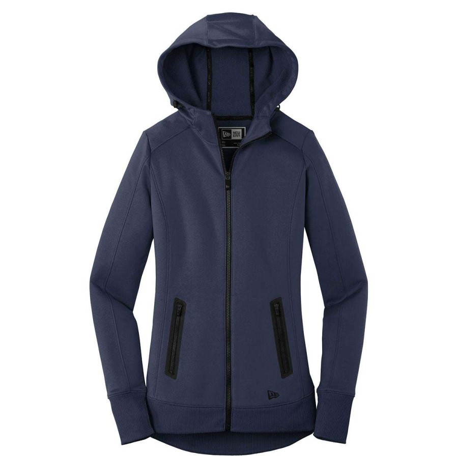 * New Era Women'S True Navy Venue Fleece Full-Zip Hoodie | Full Zips