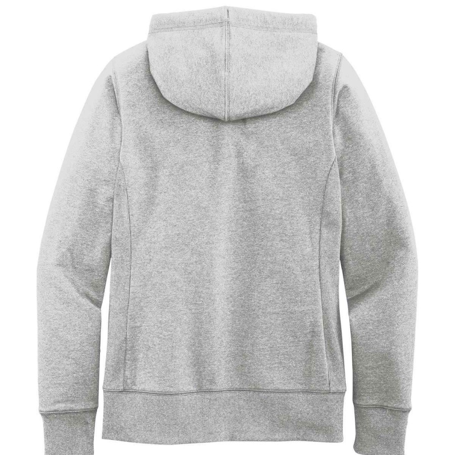 * District Women'S Light Heather Grey Re-Fleece Full-Zip Hoodie | Full Zips