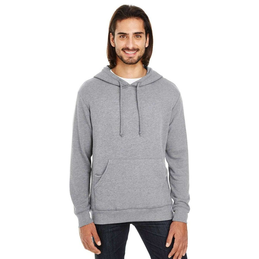 * Threadfast Uni Charcoal Heather Triblend French Terry Hoodie | Sweatshirts