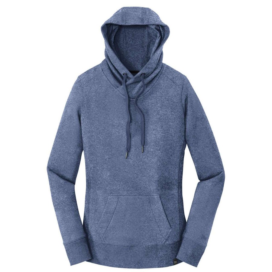 * New Era Women'S Dark Royal Twist French Terry Pullover Hoodie | Sweatshirts