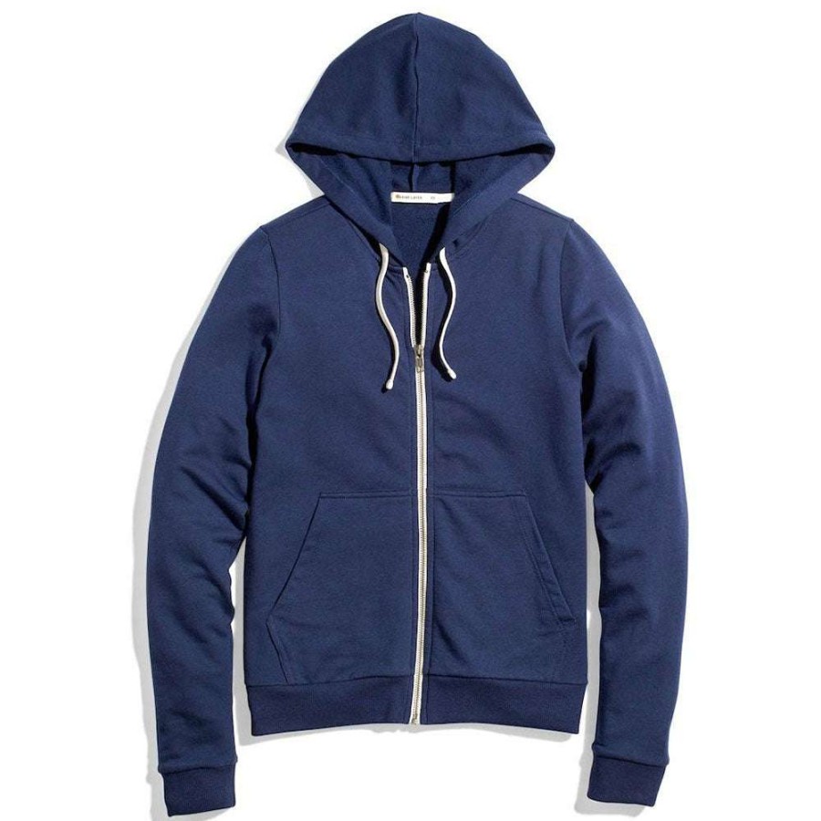 * Marine Layer Women'S True Navy Afternoon Hoodie | Full Zips