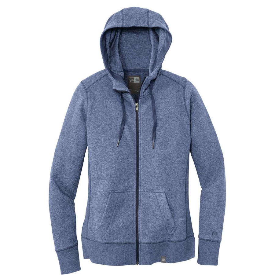 * New Era Women'S Dark Royal Twist French Terry Full-Zip Hoodie | Full Zips