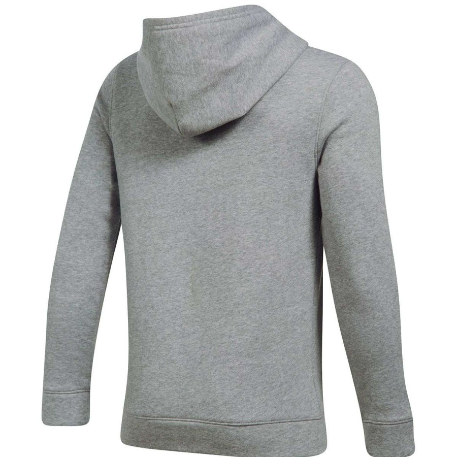 * Under Armour Boy'S True Grey Heather Hustle Fleece Hoodie | Boys