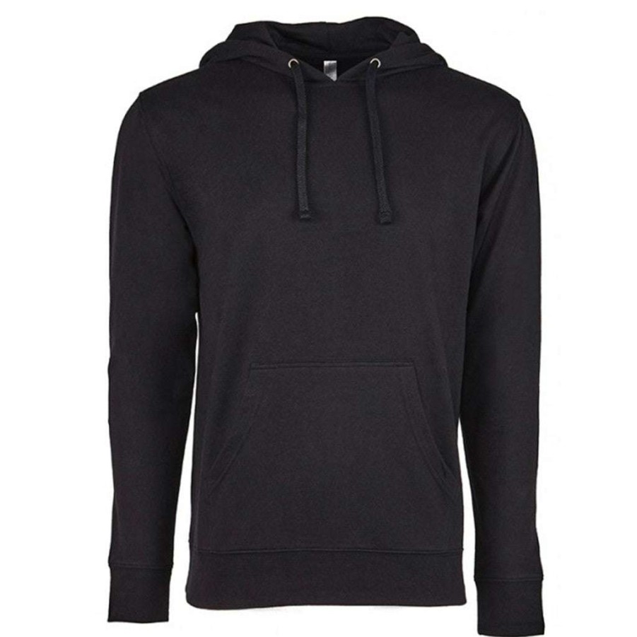 * Next Level Uni Black/Black French Terry Pullover Hoodie | Sweatshirts