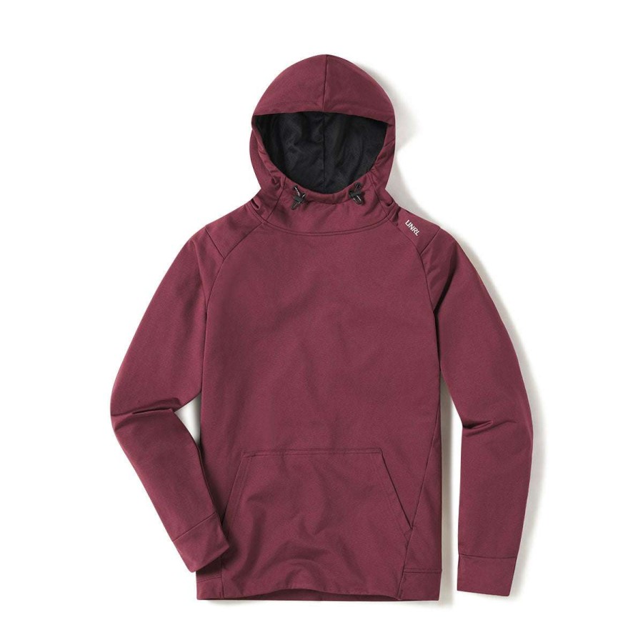 * Unrl Uni Maroon Crossover Hoodie Ii | Sweatshirts