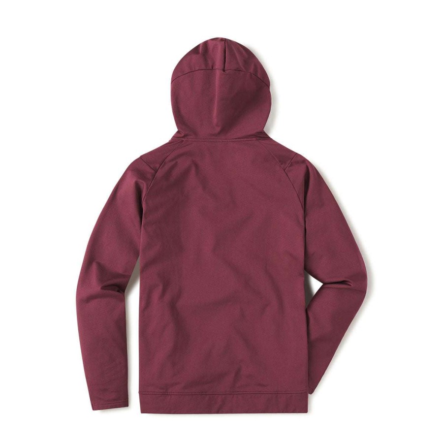 * Unrl Uni Maroon Crossover Hoodie Ii | Sweatshirts