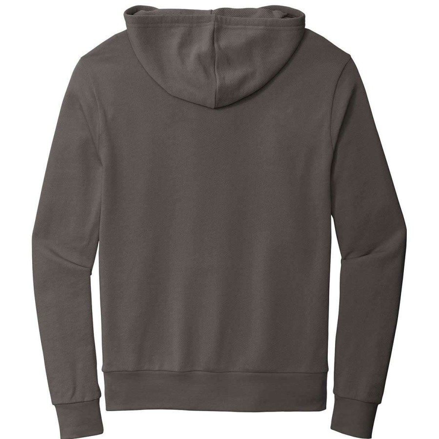 * Alternative Apparel Men'S Dark Grey Washed Terry Challenger Hoodie | Sweatshirts