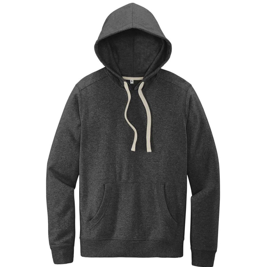 * District Men'S Charcoal Heather Re-Fleece Hoodie | Sweatshirts