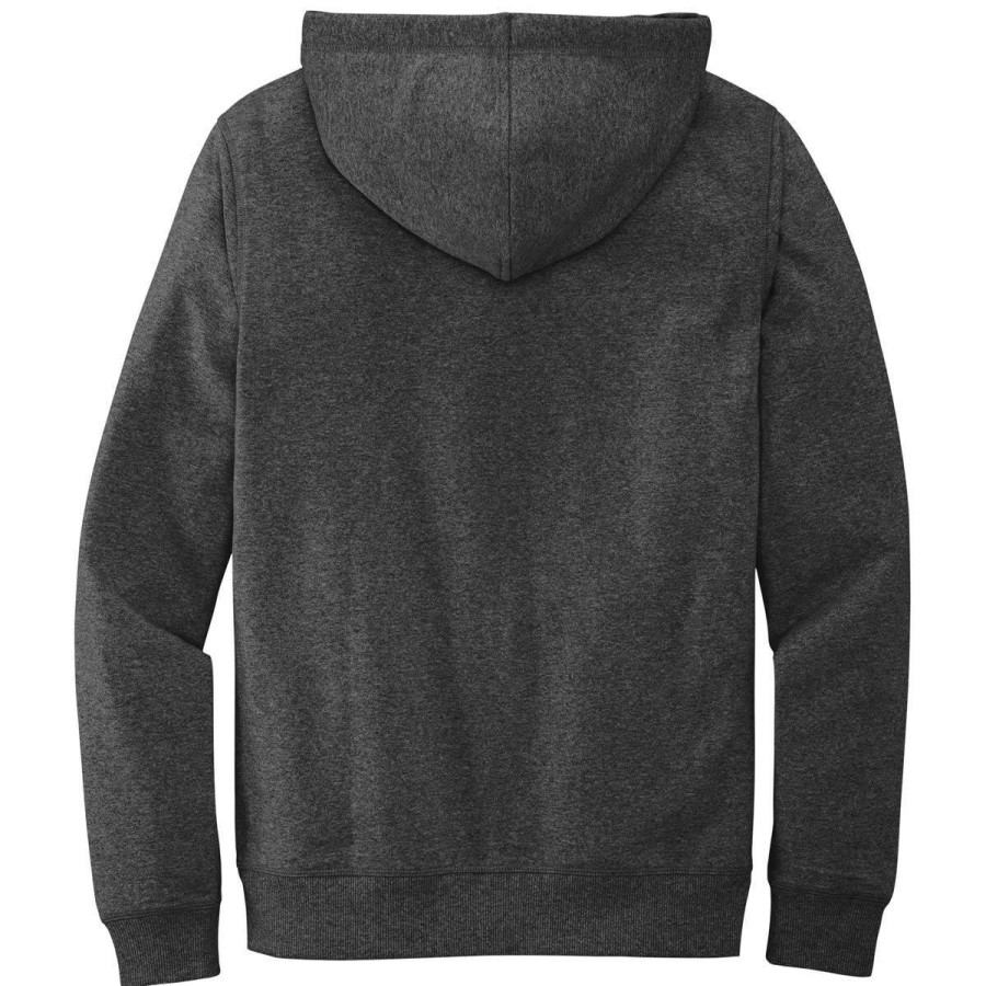 * District Men'S Charcoal Heather Re-Fleece Hoodie | Sweatshirts