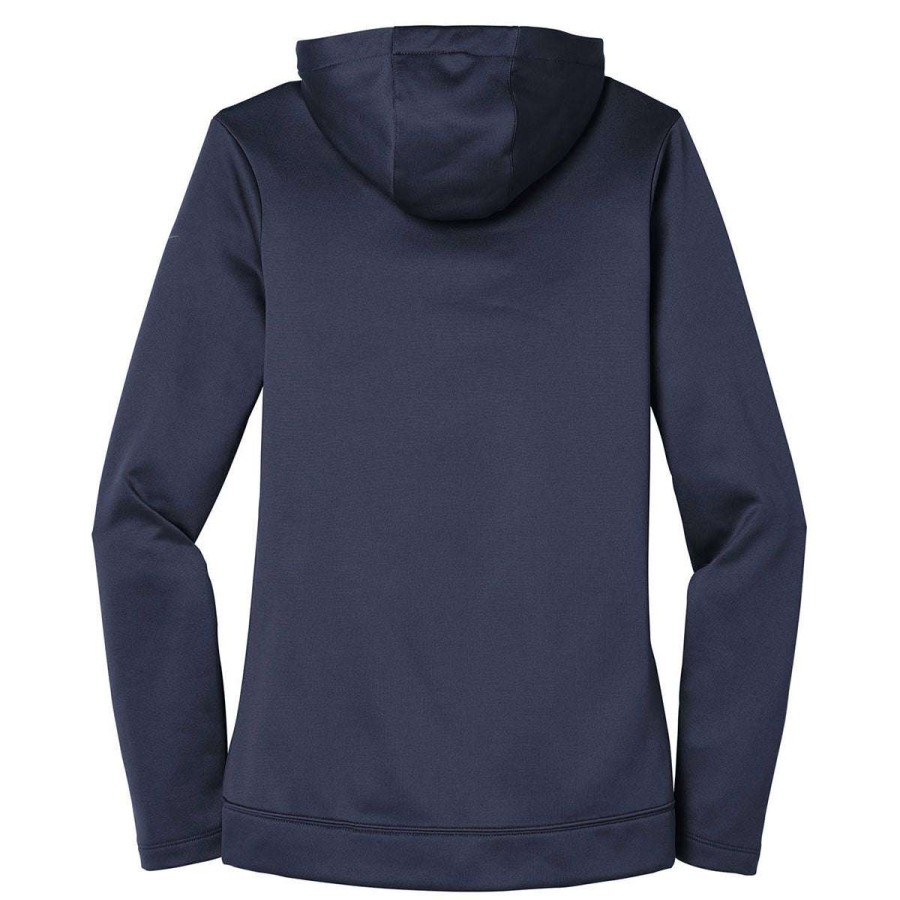 * Nike Women'S Midnight Navy Therma-Fit Full-Zip Fleece Hoodie | Full Zips