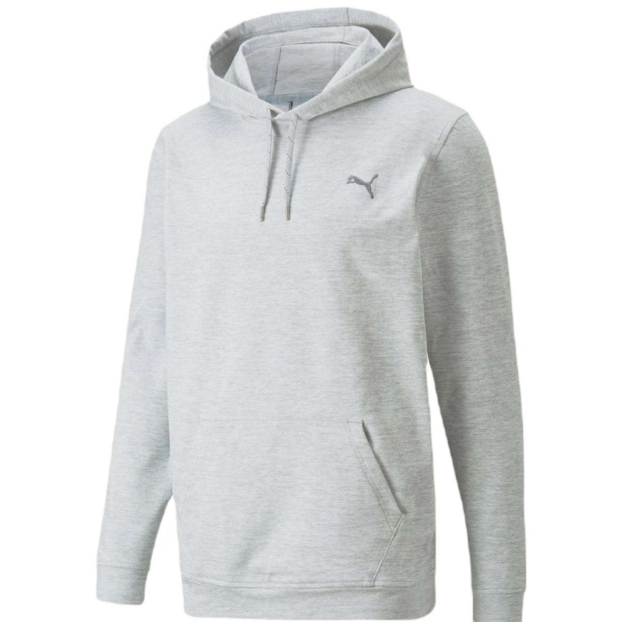 * Puma Golf Men'S High Rise Heather Cloudspun Progress Hoodie | Sweatshirts