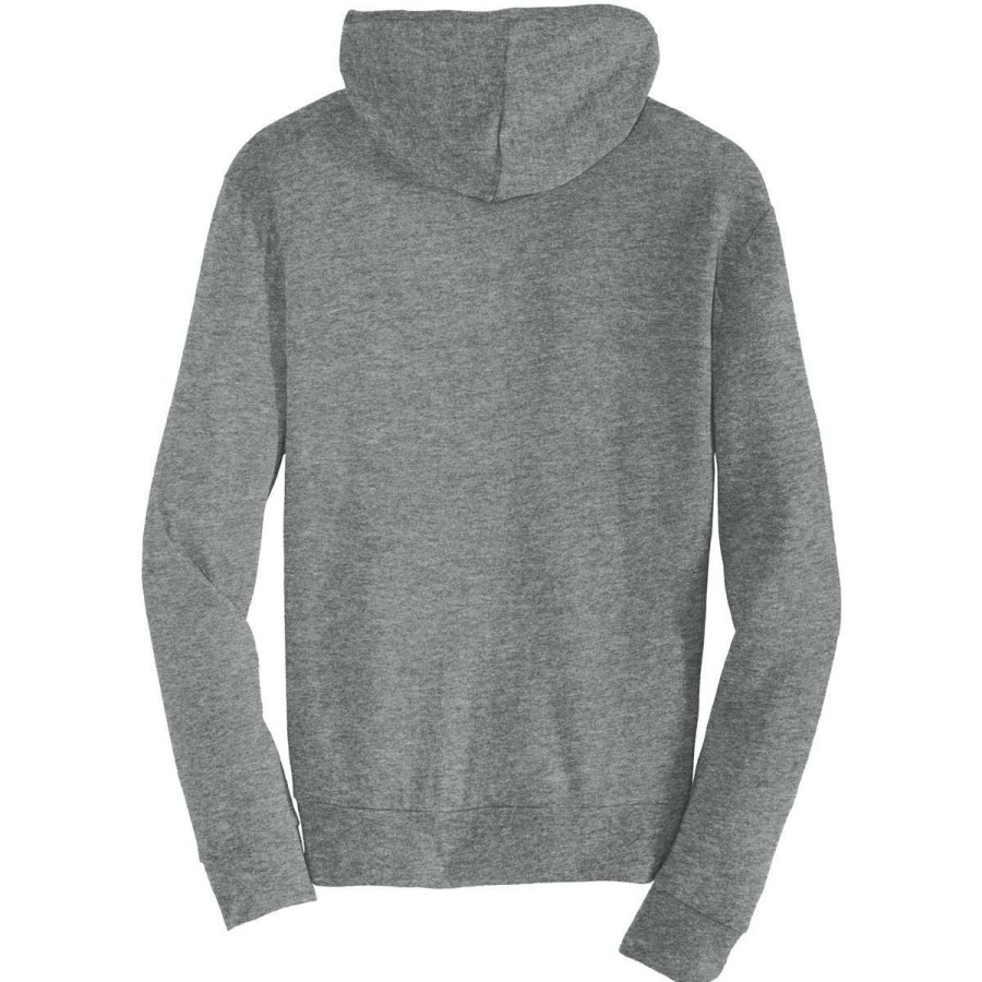 * Alternative Apparel Men'S Grey Eco-Jersey Zip Hoodie | Full Zips