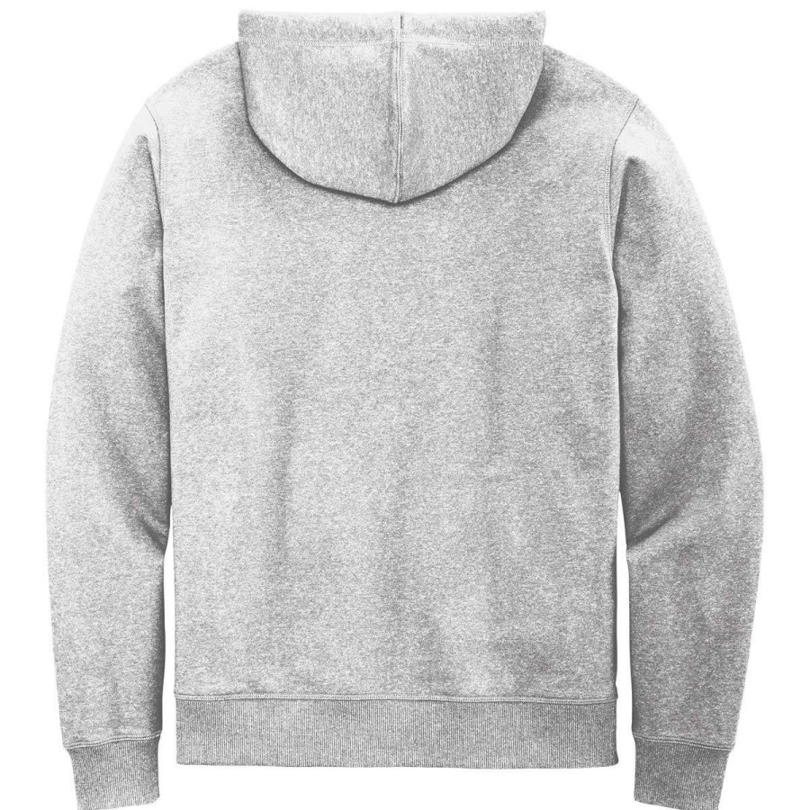 * District Men'S Light Heather Grey Re-Fleece Full-Zip Hoodie | Full Zips