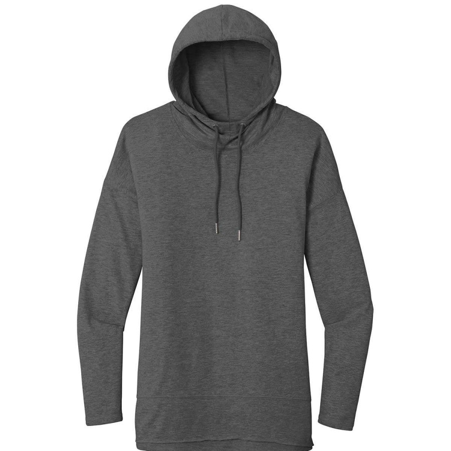 * District Women'S Washed Coal Featherweight French Terry Hoodie | Sweatshirts