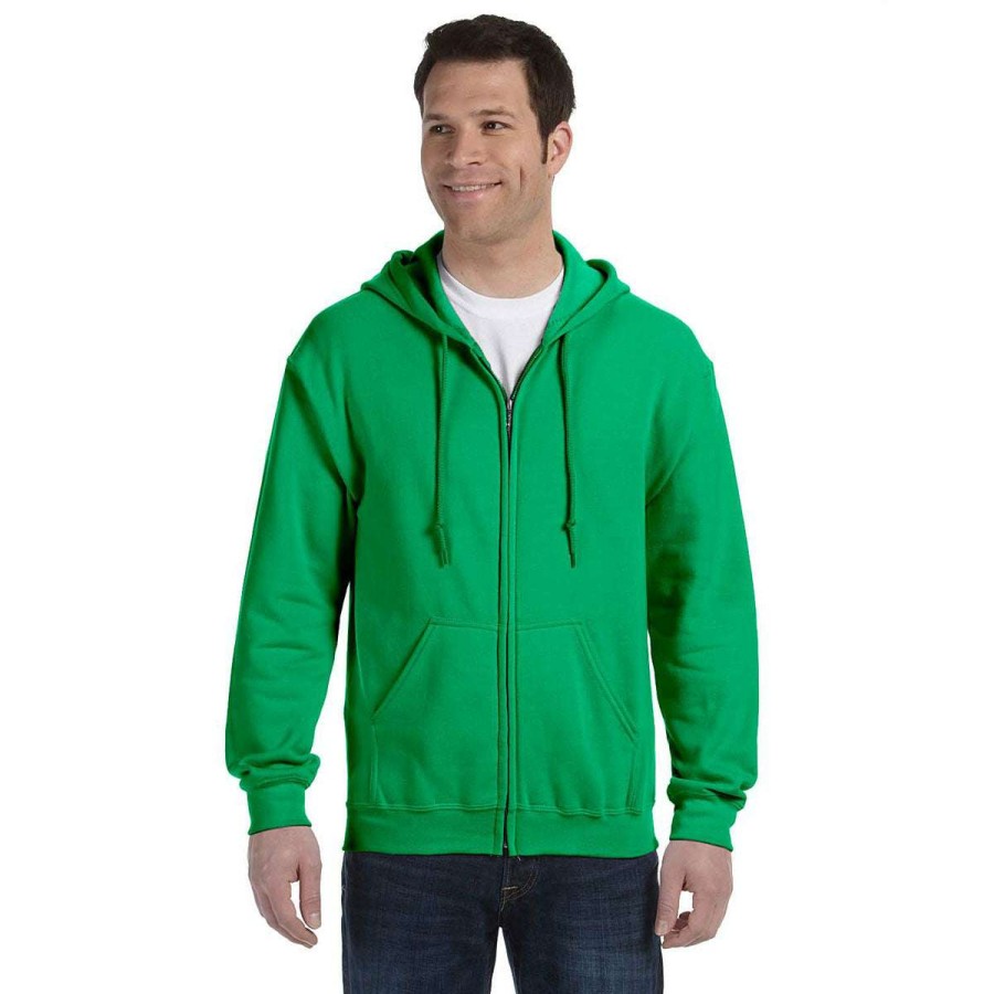 * Gildan Uni Irish Green Heavy Blend 50/50 Full Zip Hoodie | Full Zips