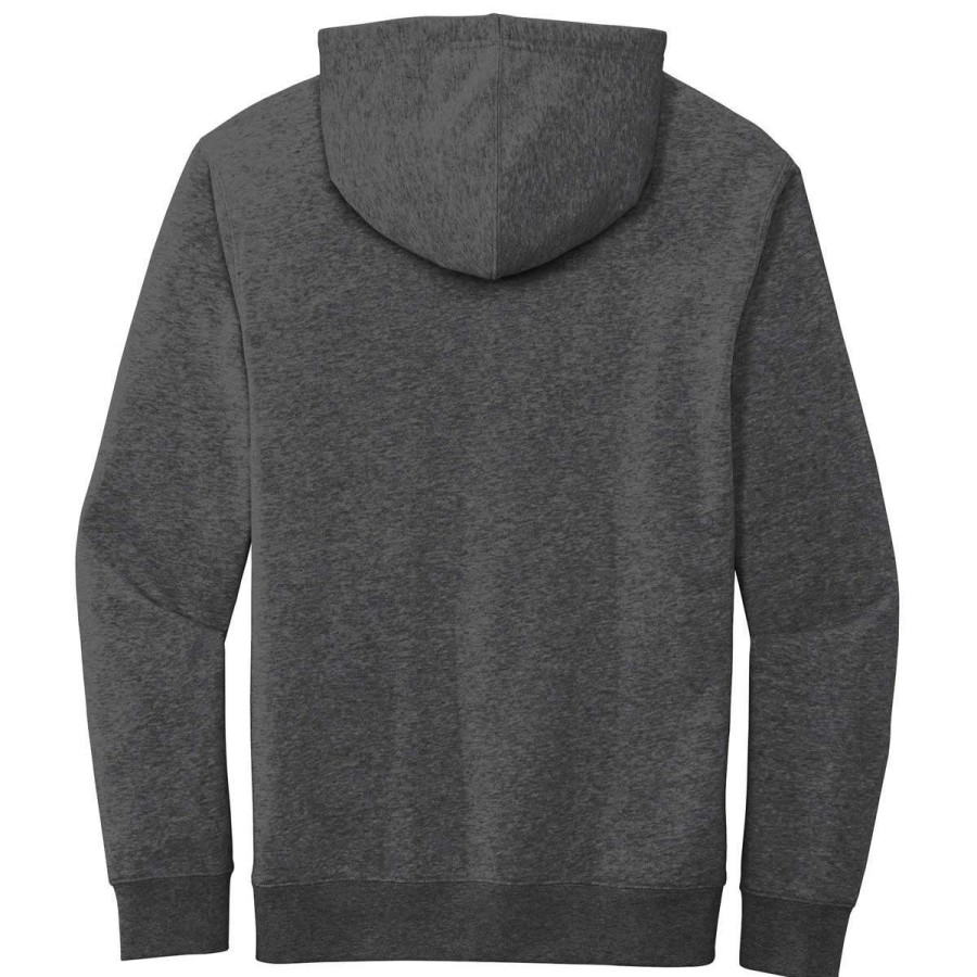 * District Men'S Heathered Charcoal V.I.T. Fleece Hoodie | Sweatshirts