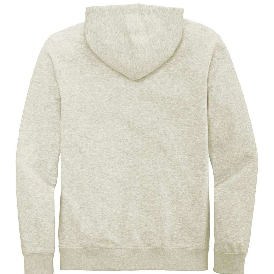 * District Men'S Oatmeal Heather V.I.T. Fleece Full-Zip Hoodie | Full Zips