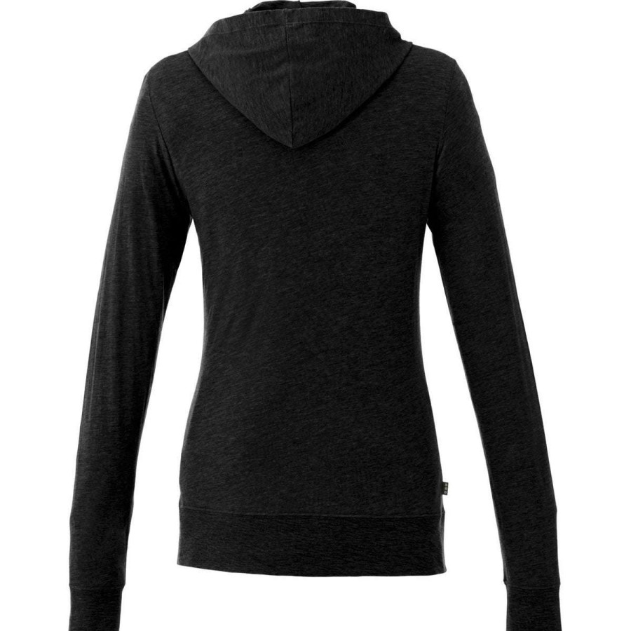 * Elevate Women'S Black Howson Knit Hoodie | Sweatshirts