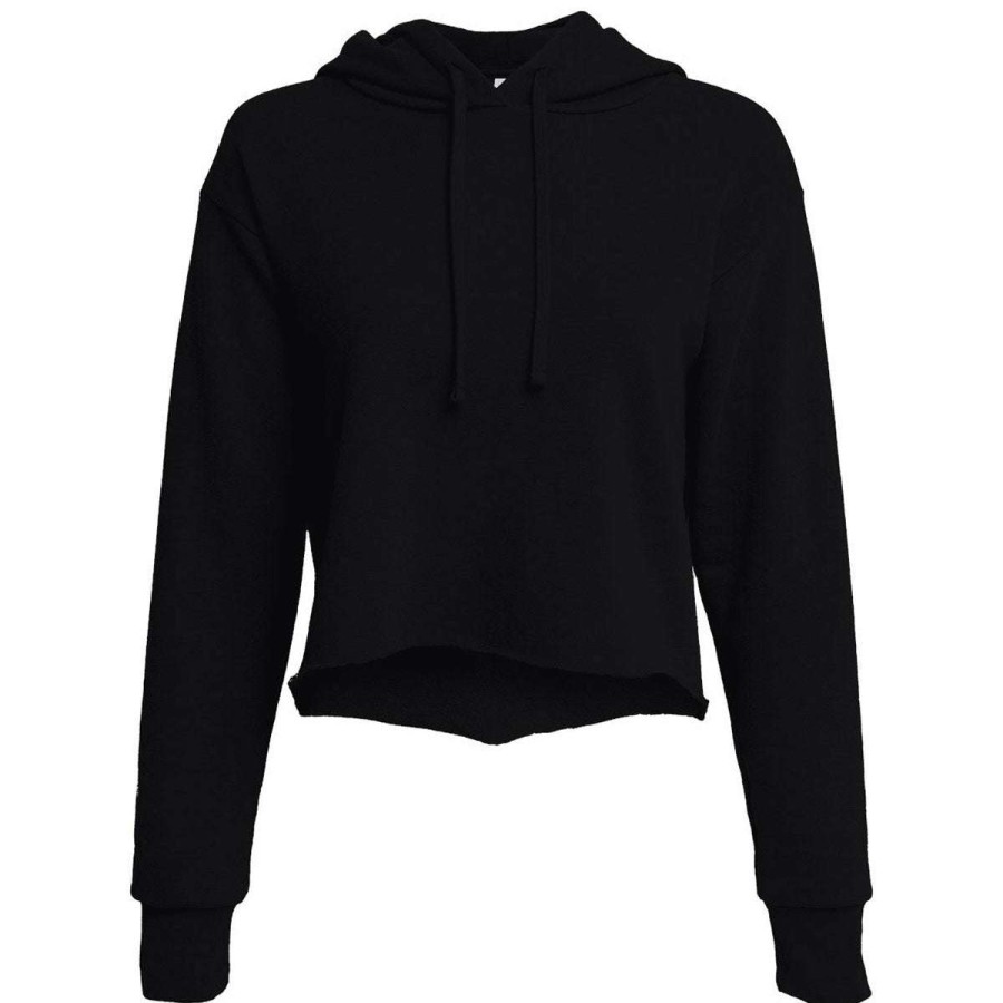 * Next Level Women'S Black Laguna Suede Hoodie | Sweatshirts