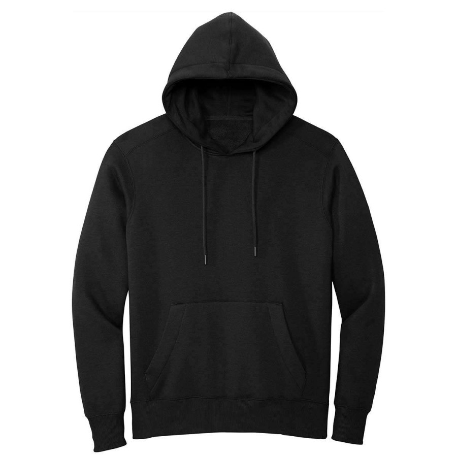 * District Men'S Jet Black Perfect Weight Fleece Hoodie | Sweatshirts