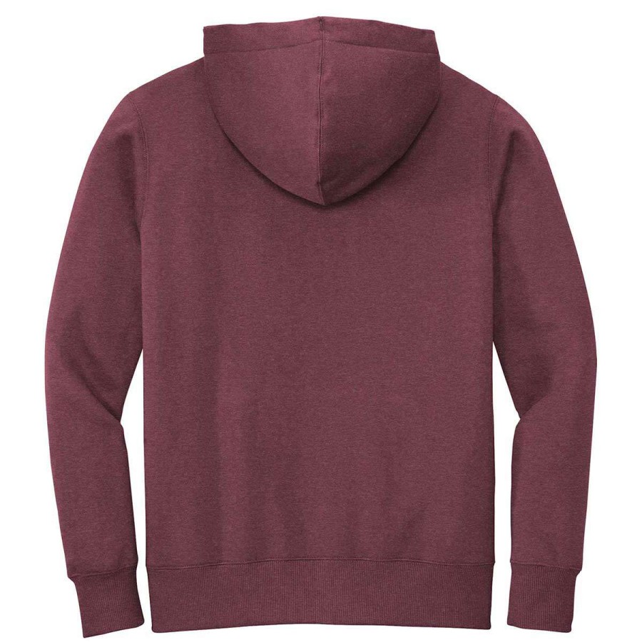 * District Men'S Heathered Loganberry Perfect Weight Fleece Hoodie | Sweatshirts