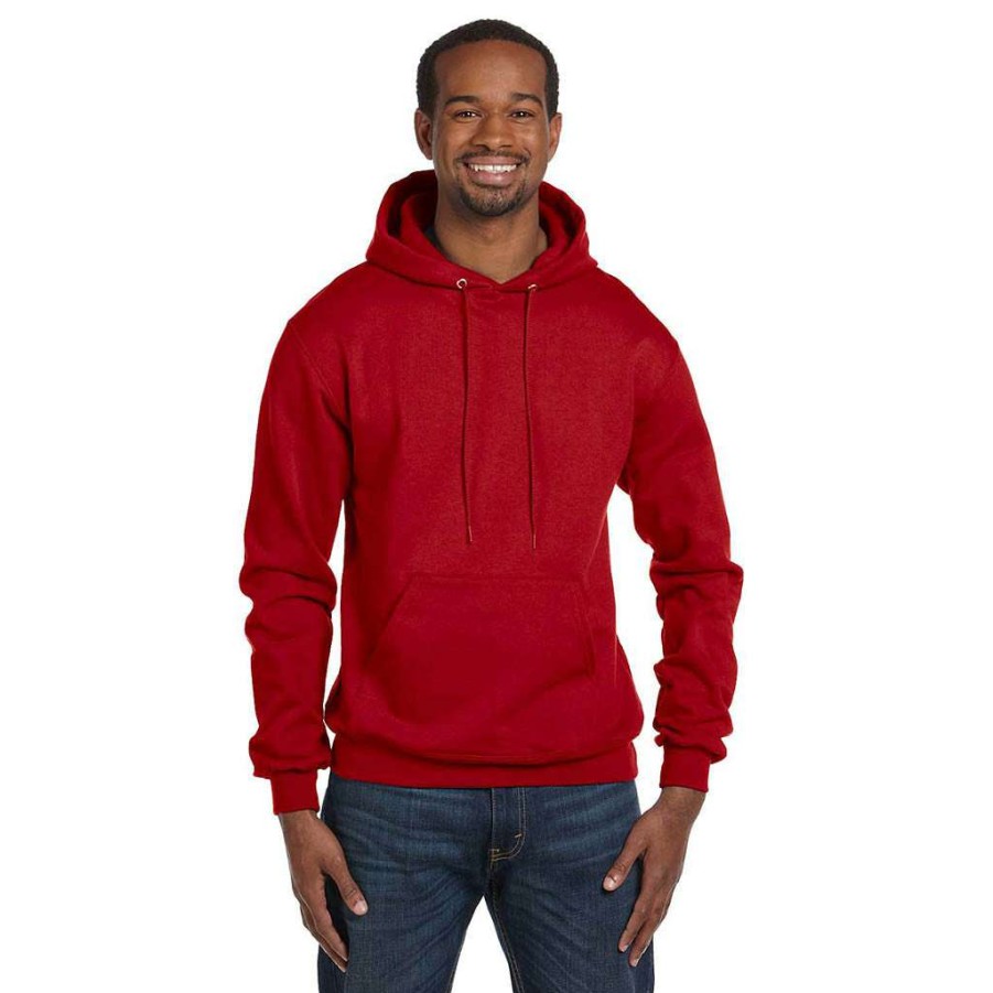 * Champion Men'S Scarlet Red Hoodie | Sweatshirts