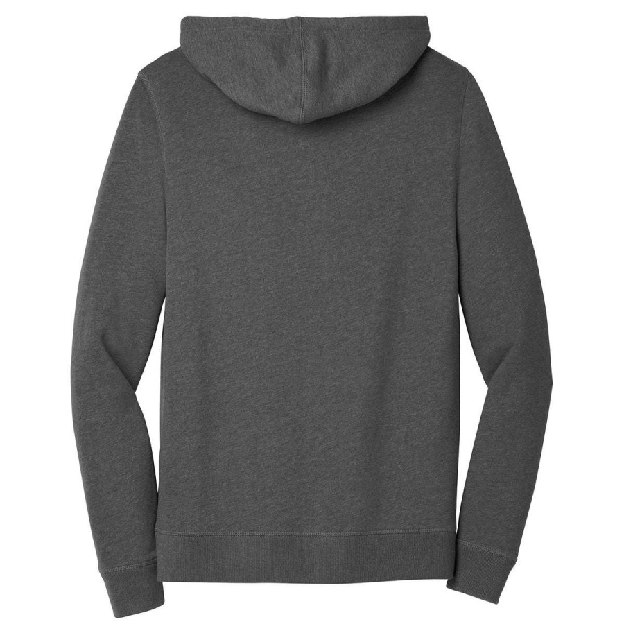 * Alternative Apparel Men'S Heather Deep Charcoal Indy Blended Fleece Zip Hoodie | Full Zips