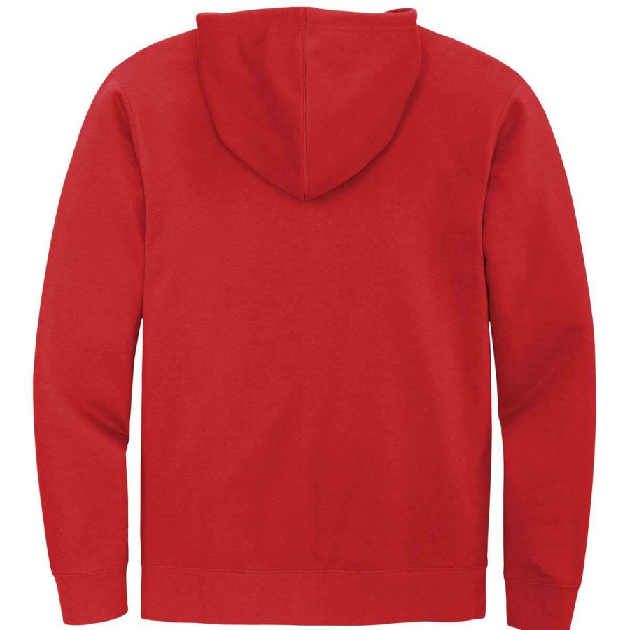 * District Men'S Classic Red V.I.T. Fleece Full-Zip Hoodie | Full Zips