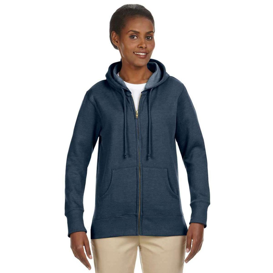 * Econscious Women'S Water Organic/Recycled Heathered Fleece Full-Zip Hoodie | Full Zips