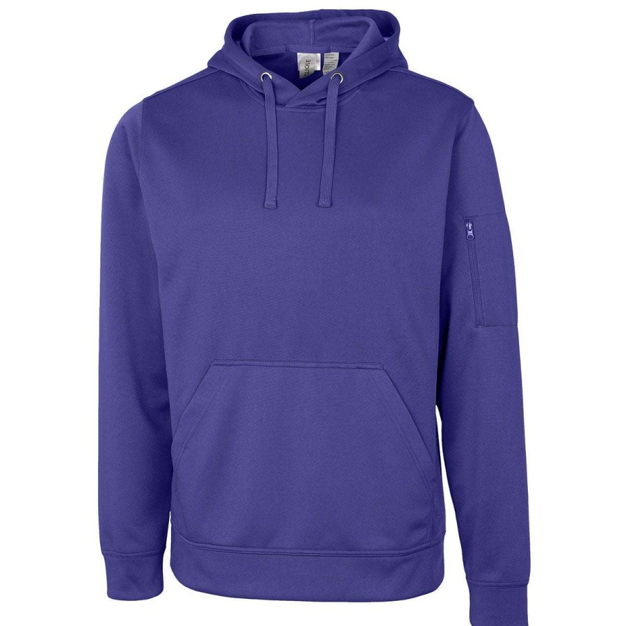 * Clique Men'S Royal Purple Lift Performance Hoodie Sweatshirt | Sweatshirts