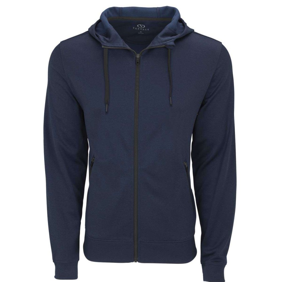 * Vantage Men'S Navy Street Hoodie | Full Zips