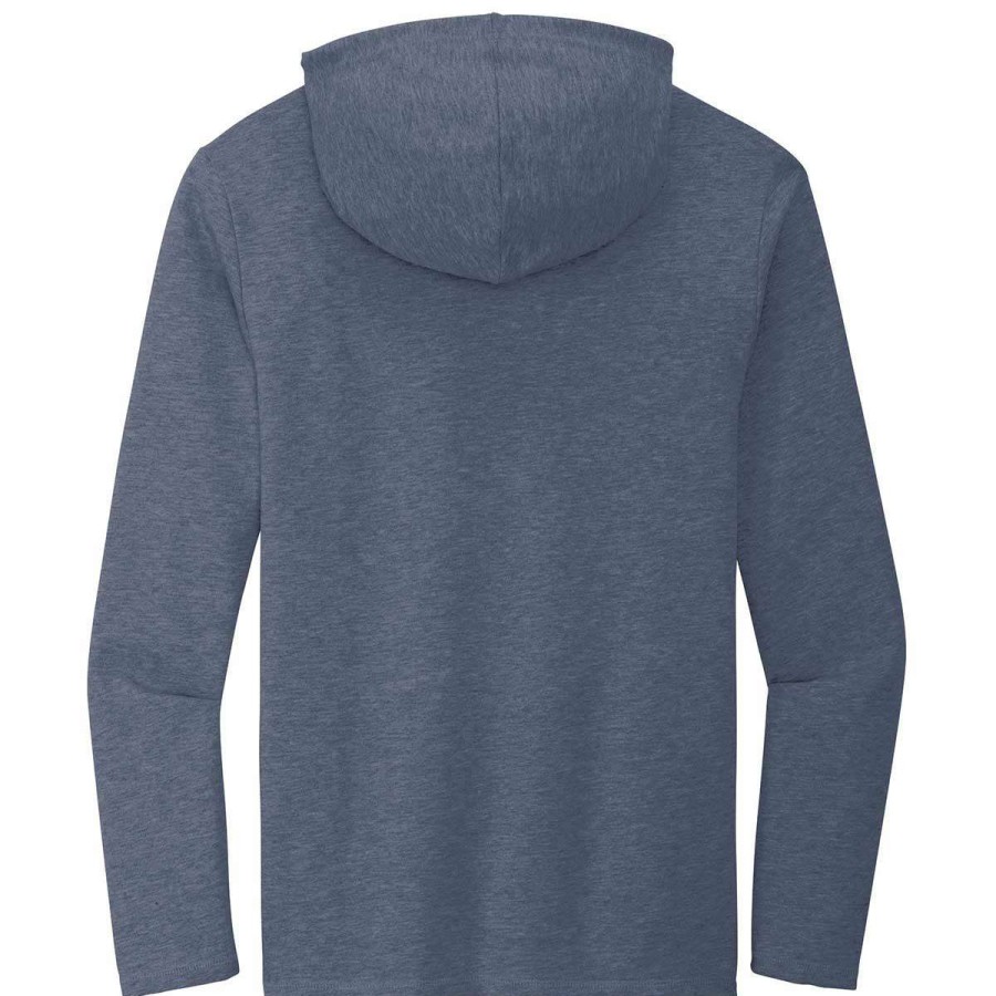 * District Men'S Washed Indigo Featherweight French Terry Hoodie | Sweatshirts