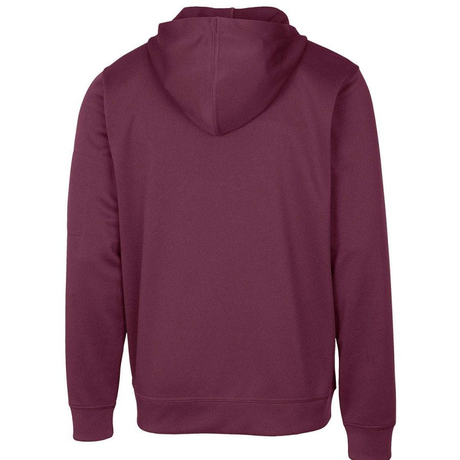 * Clique Men'S Burgundy Lift Performance Full Zip Hoodie | Full Zips