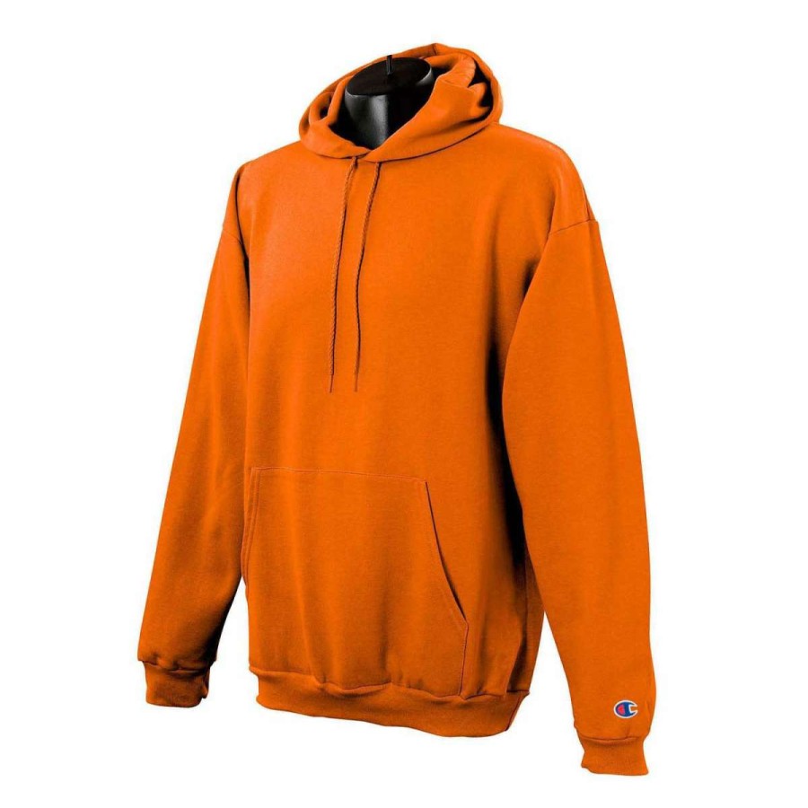 * Champion Men'S Orange Hoodie | Sweatshirts