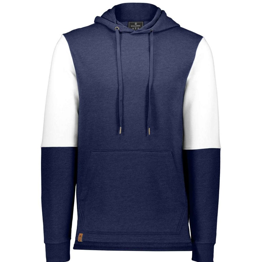 * Holloway Men'S Navy Heather/White Ivy League Team Hoodie | Sweatshirts