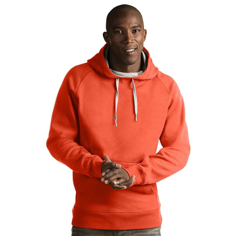 * Antigua Men'S Dark Orange Victory Pullover Hoodie | Sweatshirts