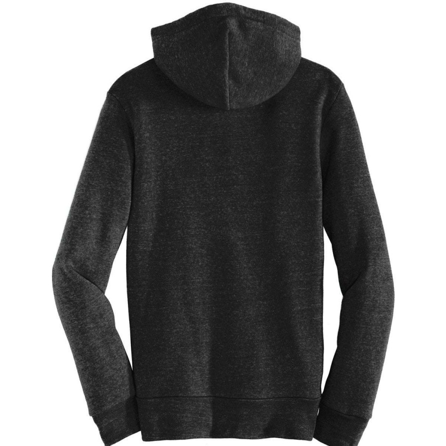 * Alternative Apparel Men'S Eco Black Rocky Eco-Fleece Full Zip Hoodie | Full Zips