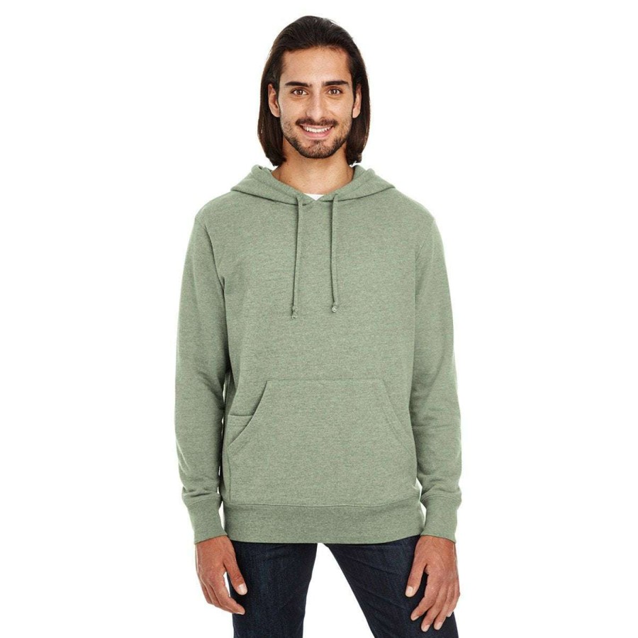 * Threadfast Uni Army Heather Triblend French Terry Hoodie | Sweatshirts