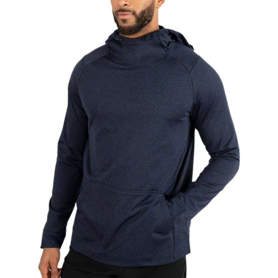 * Unrl Uni Heather Navy Crossover Hoodie Ii | Sweatshirts