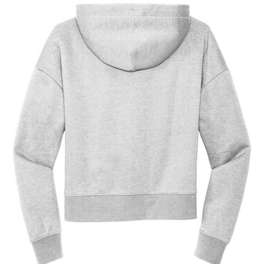 * District Women'S Light Heather Grey V.I.T Fleece Hoodie | Sweatshirts