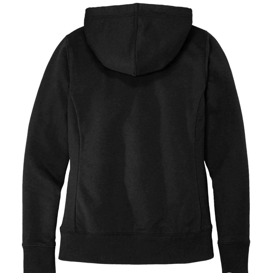 * District Women'S Black Re-Fleece Full-Zip Hoodie | Full Zips