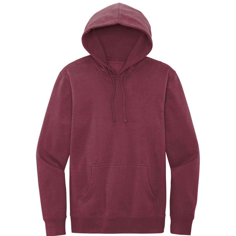 * District Men'S Plum V.I.T. Fleece Hoodie | Sweatshirts