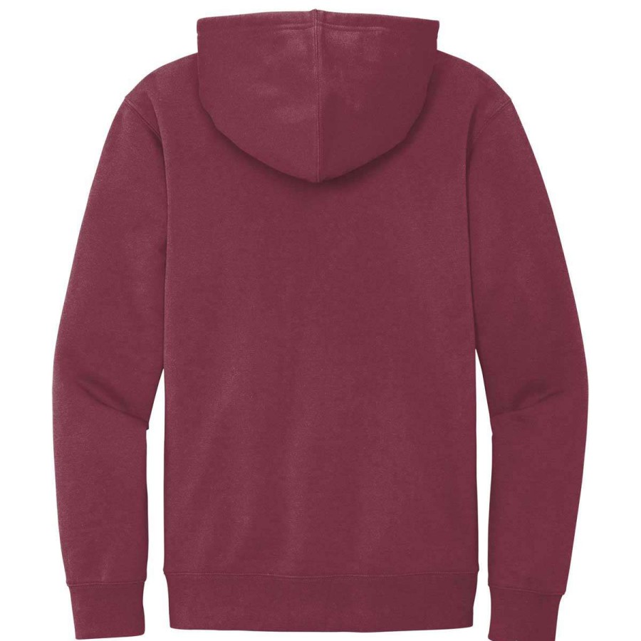 * District Men'S Plum V.I.T. Fleece Hoodie | Sweatshirts