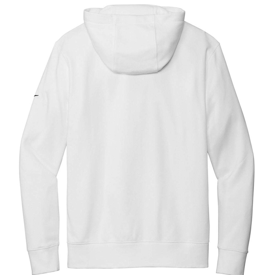 * Nike Men'S White Club Fleece Sleeve Swoosh Full-Zip Hoodie | Full Zips