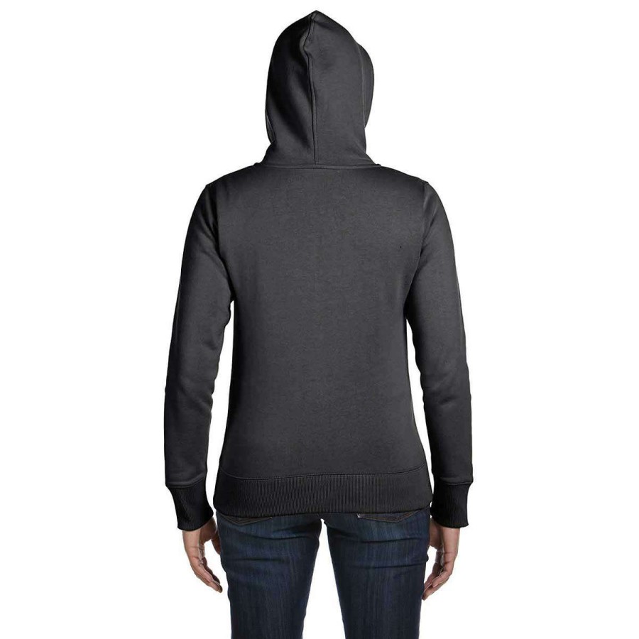 * Econscious Women'S Charcoal Organic/Recyclyed Full-Zip Hoodie | Full Zips