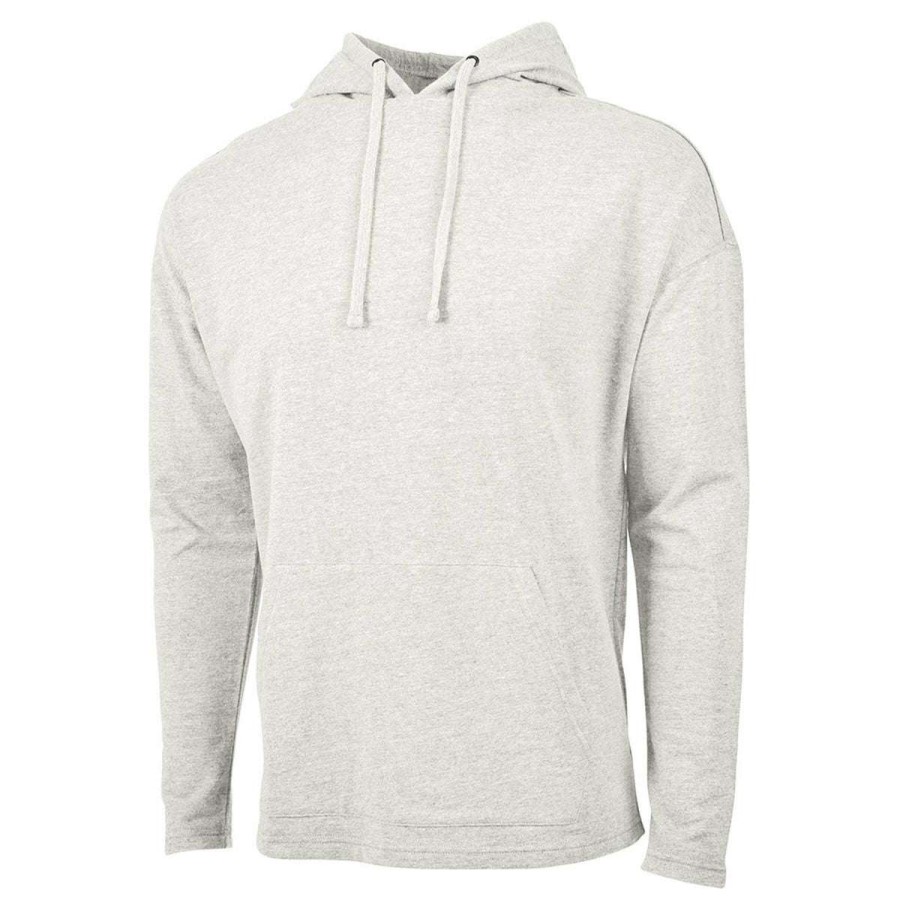 * Charles River Men'S Ivory Heather Harbor Hoodie | Full Zips