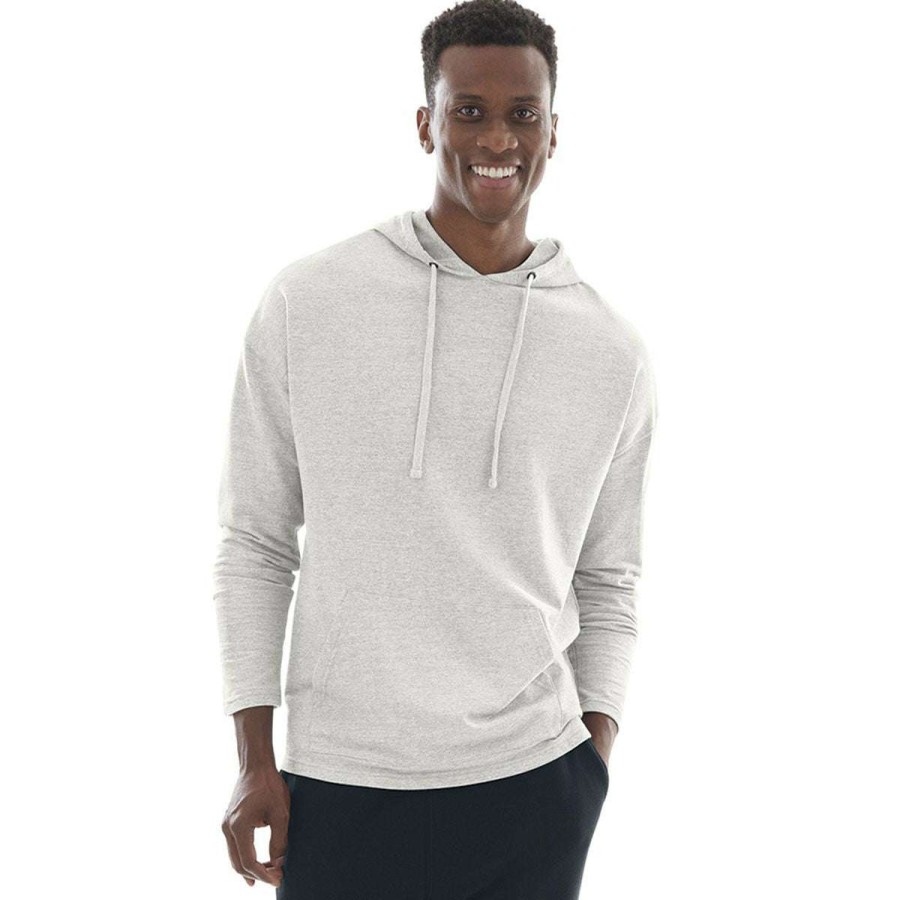 * Charles River Men'S Ivory Heather Harbor Hoodie | Full Zips