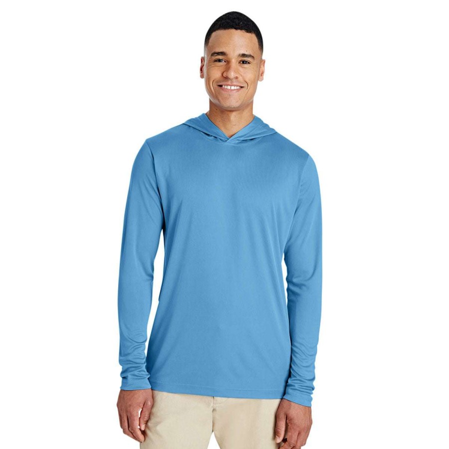 * Team 365 Men'S Sport Light Blue Zone Performance Hoodie | Sweatshirts