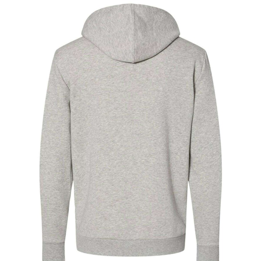 * Alternative Apparel Men'S Heather Grey Eco-Cozy Fleece Zip Hoodie | Full Zips