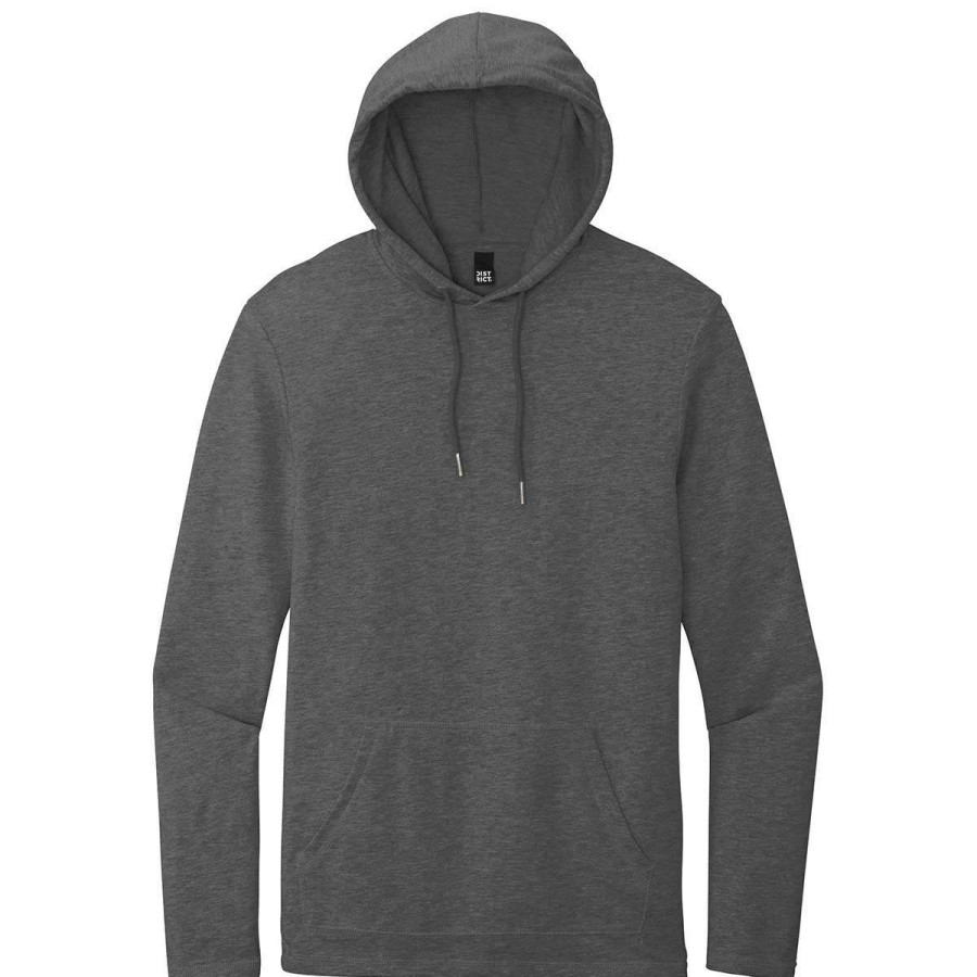 * District Men'S Washed Coal Featherweight French Terry Hoodie | Sweatshirts